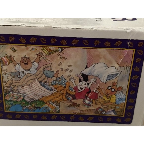 96' Arthur's First Sleepover Children's 60 Piece Jigsaw Puzzle by Marc Brown Vtg - Picture 2 of 16